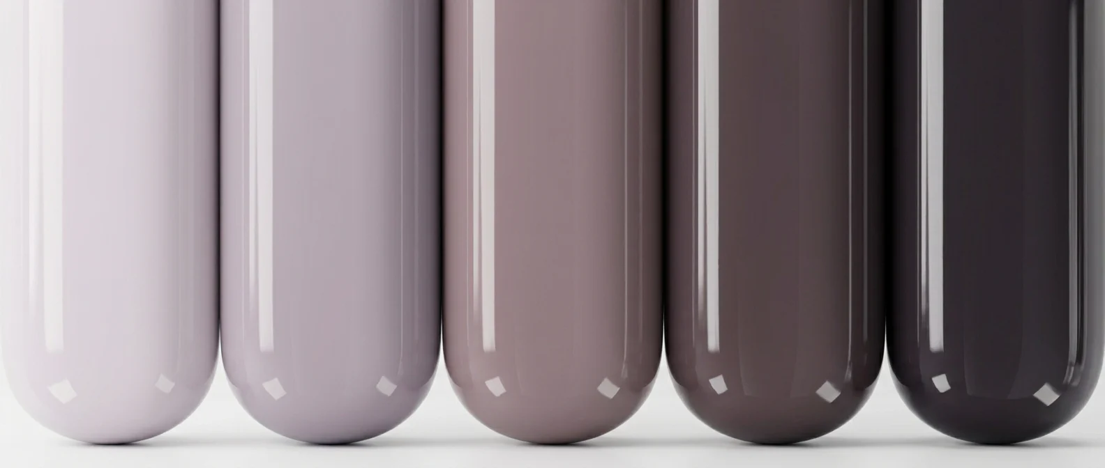 Dusk collection, glossy colour study