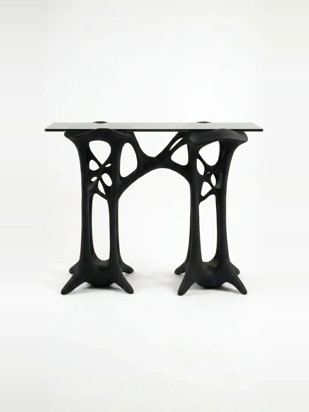 Arbor Console Table, quartz sand, by Rollo Studio, view 2