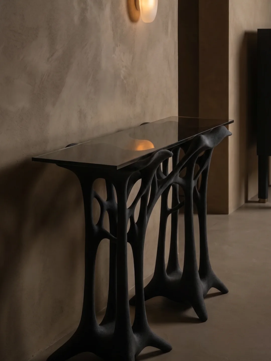 Arbor Console Table, quartz sand, by Rollo Studio, view 4
