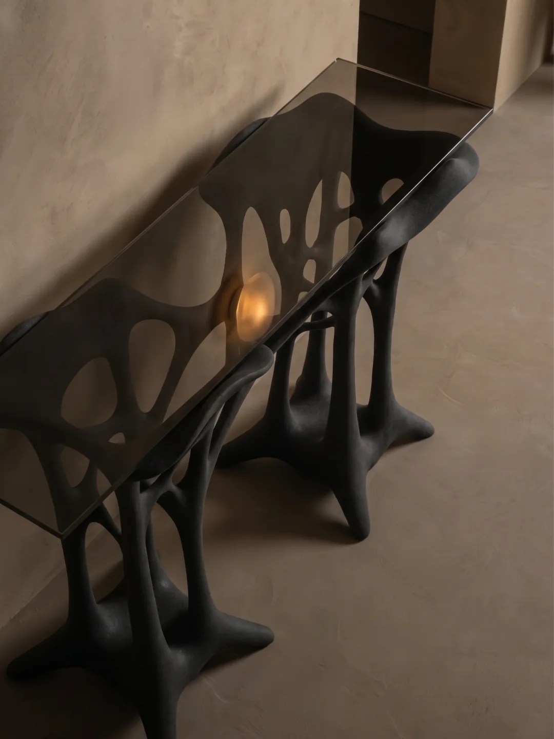 Arbor Console Table, quartz sand, by Rollo Studio, view 5