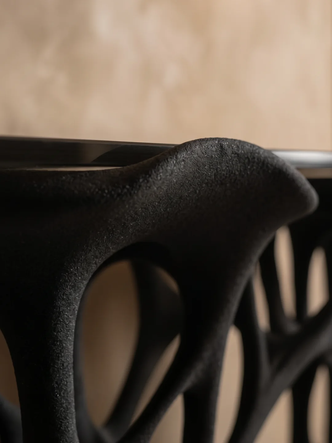 Arbor Console Table, quartz sand, by Rollo Studio, view 6
