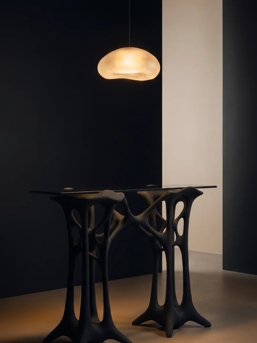 Arbor Console Table, quartz sand, by Rollo Studio, view 8