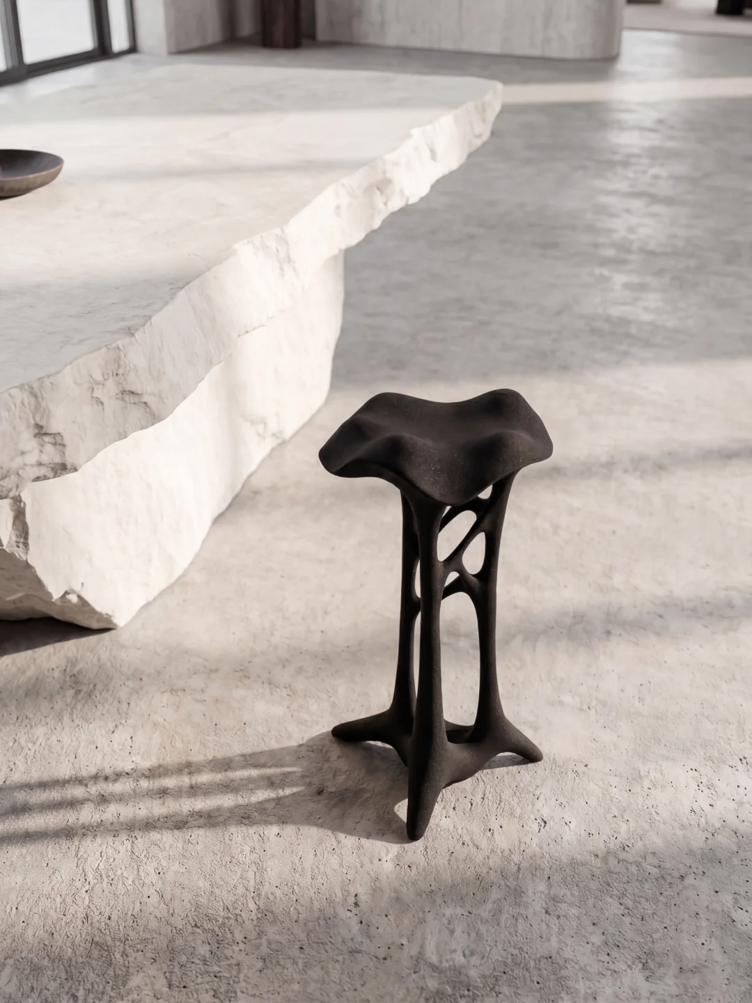Canopy Pedestal, quartz sand, by Rollo Studio, view 9