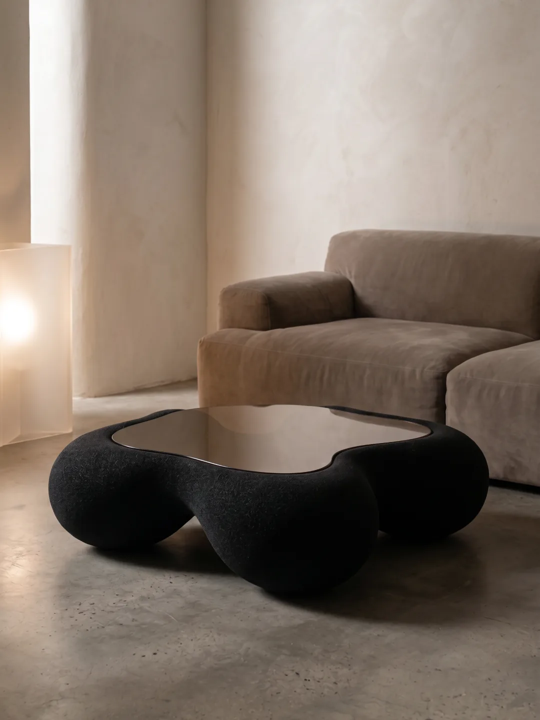 Cove Coffee Table, quartz sand, by Rollo Studio, view 6