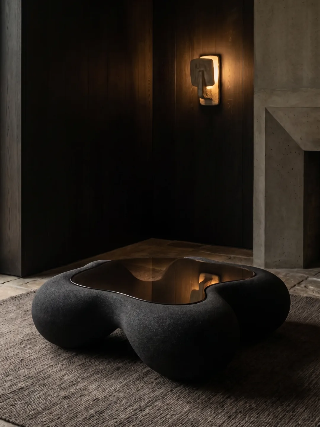 Cove Coffee Table, quartz sand, by Rollo Studio, view 10