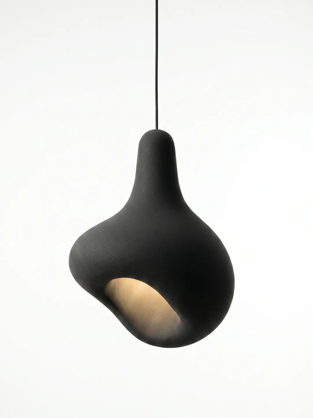 Eclipse Pendant, quartz sand, by Rollo Studio, view 5