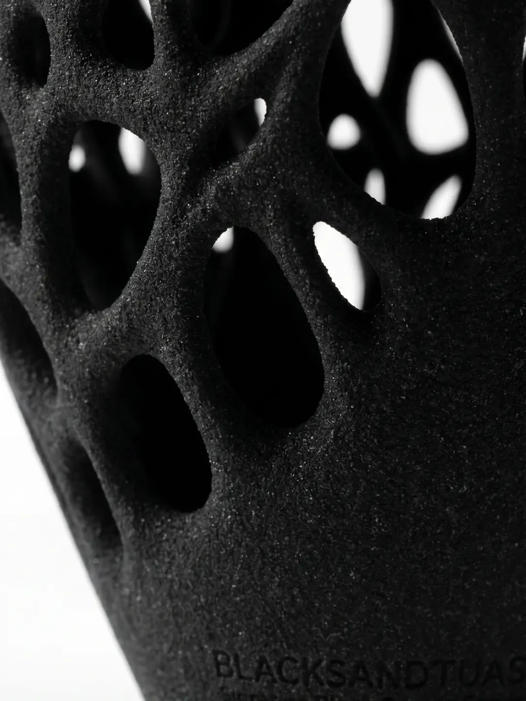 Erode Vessel V1 Vase, quartz sand, by Rollo Studio, view 4