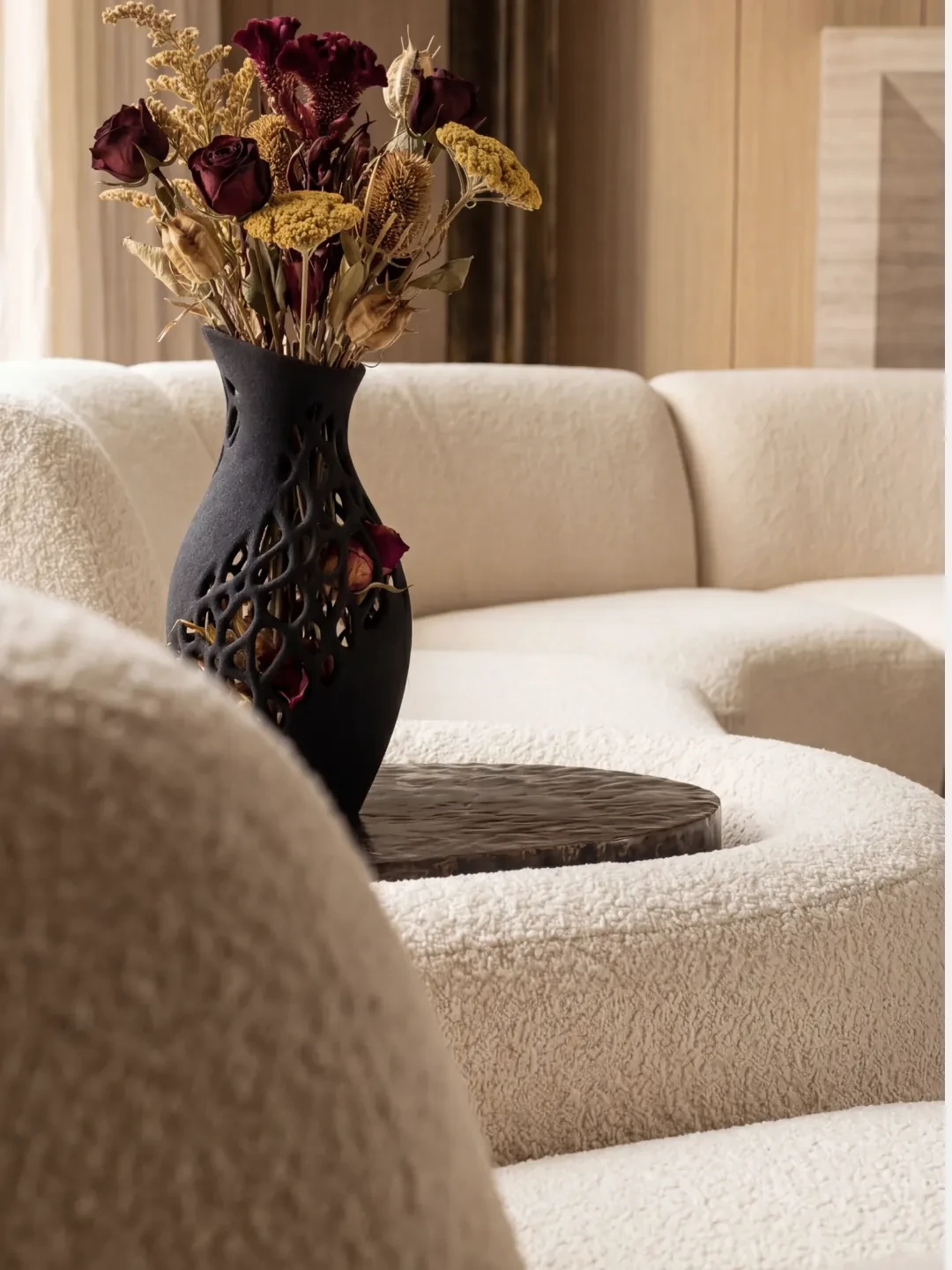 Erode Vessel V1 Vase, quartz sand, by Rollo Studio, view 9