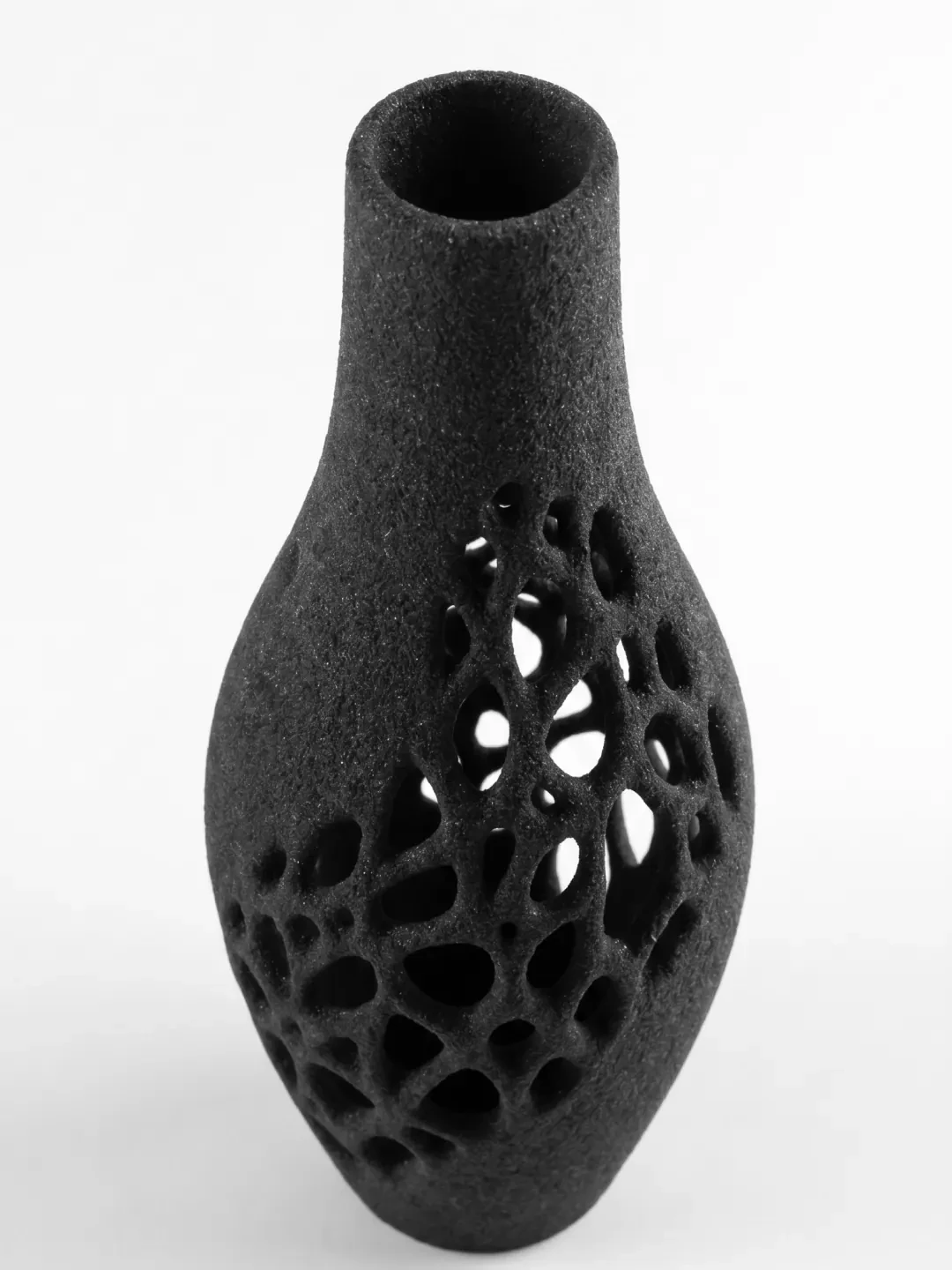 Erode Vessel V2 Vase, quartz sand, by Rollo Studio, view 2