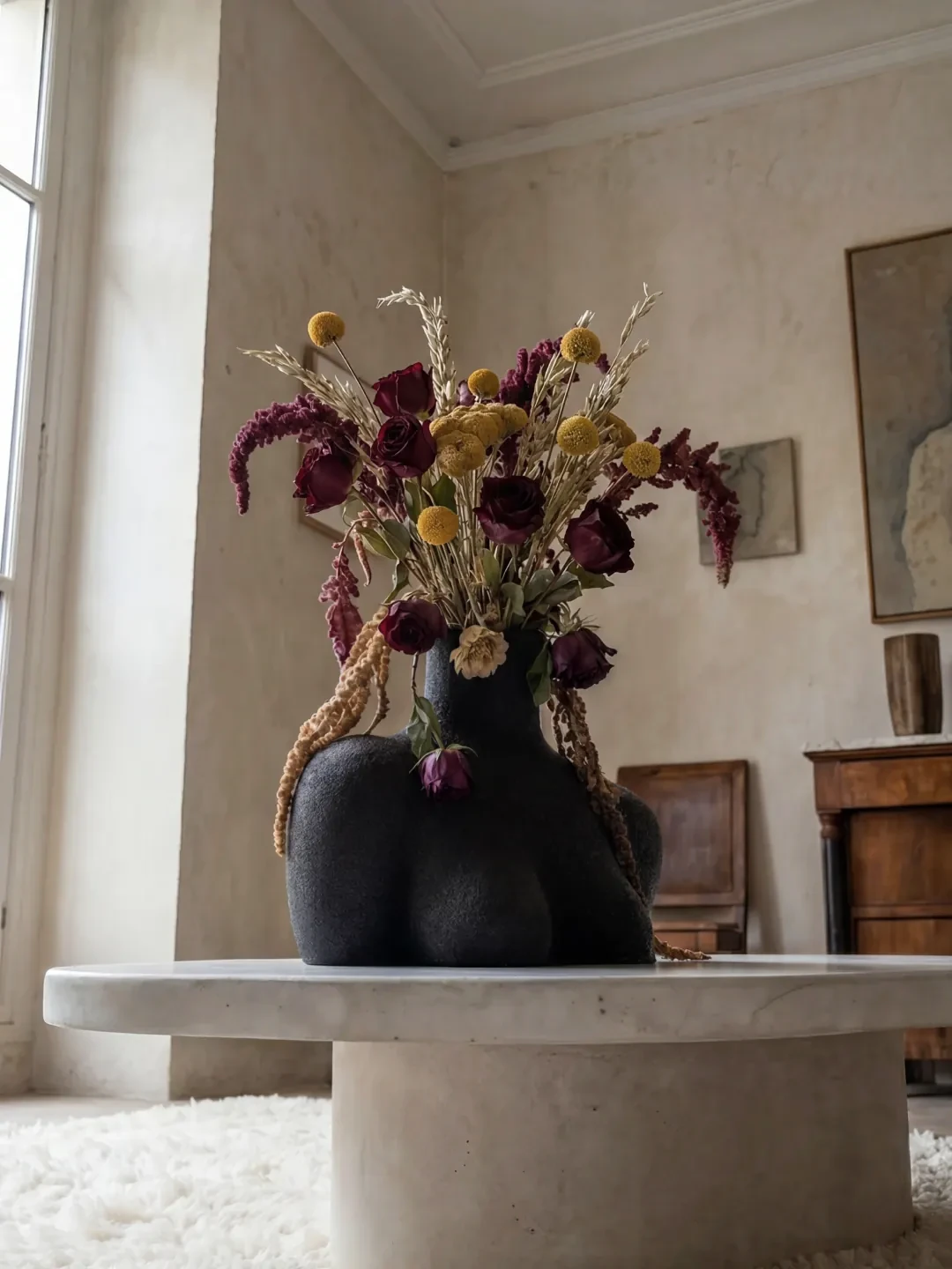 Femme Vessel Vase, quartz sand, by Rollo Studio, view 6