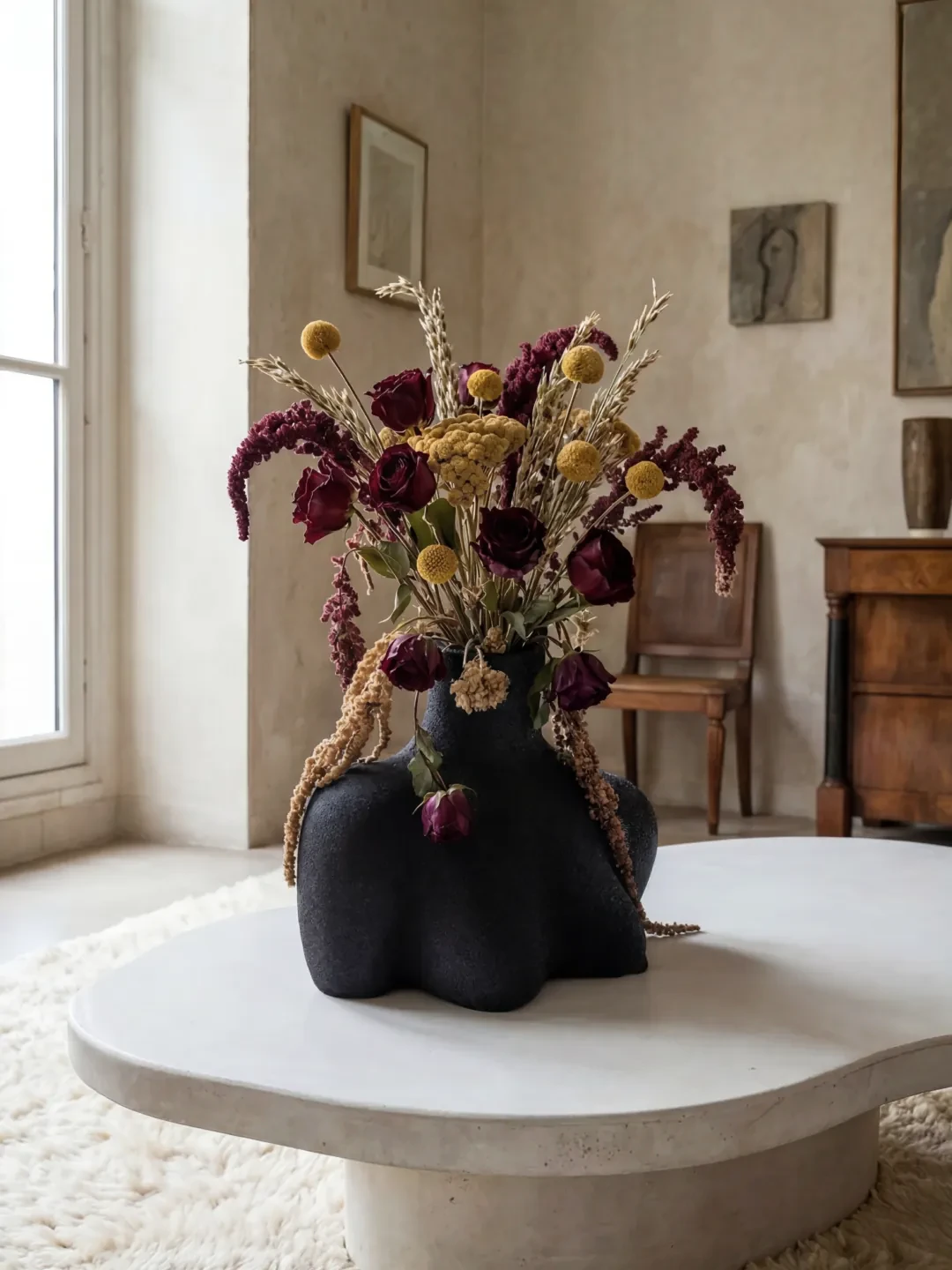 Femme Vessel Vase, quartz sand, by Rollo Studio, view 8