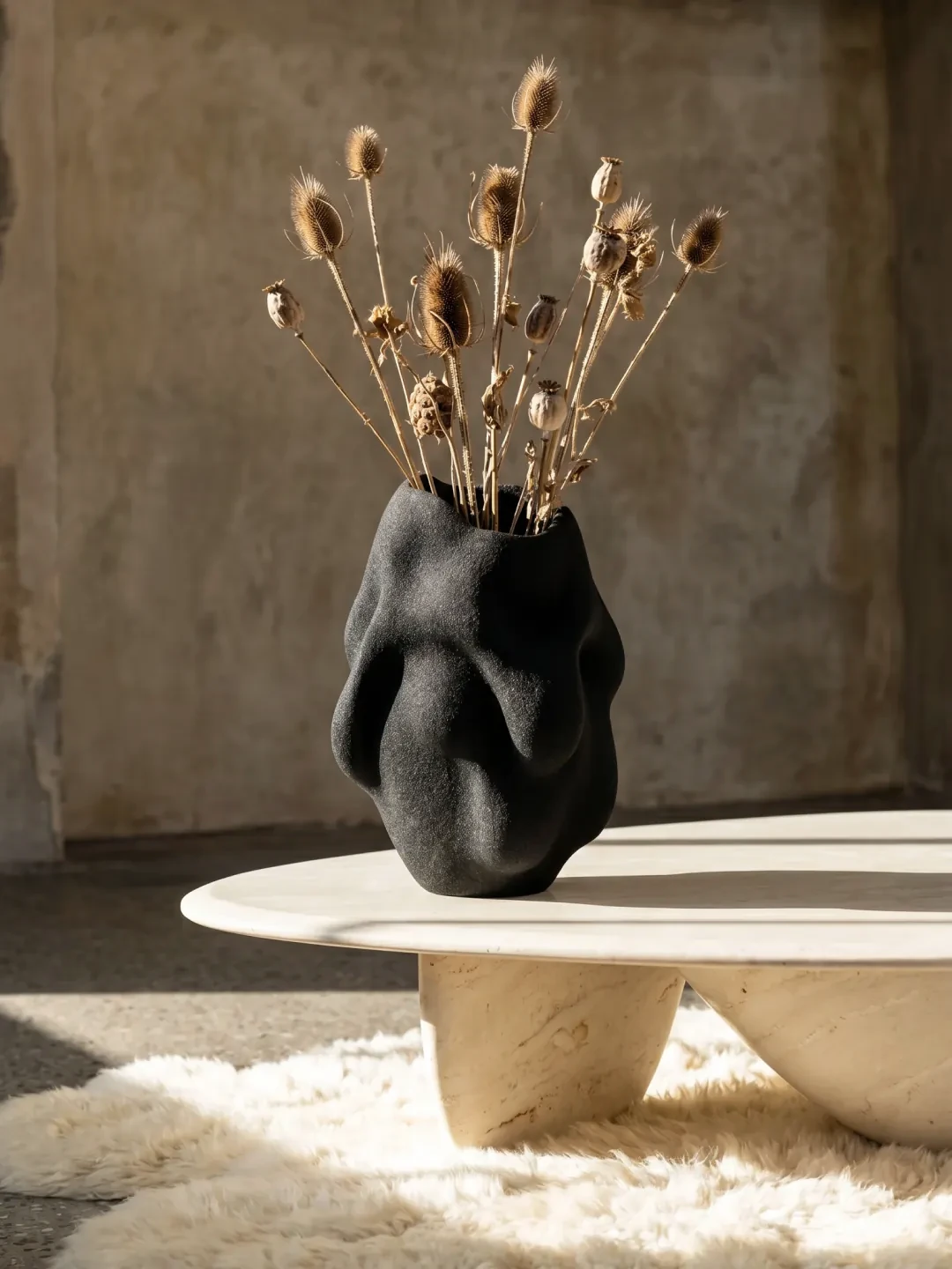 Intrelic Vessel Vase, quartz sand, by Rollo Studio, view 6