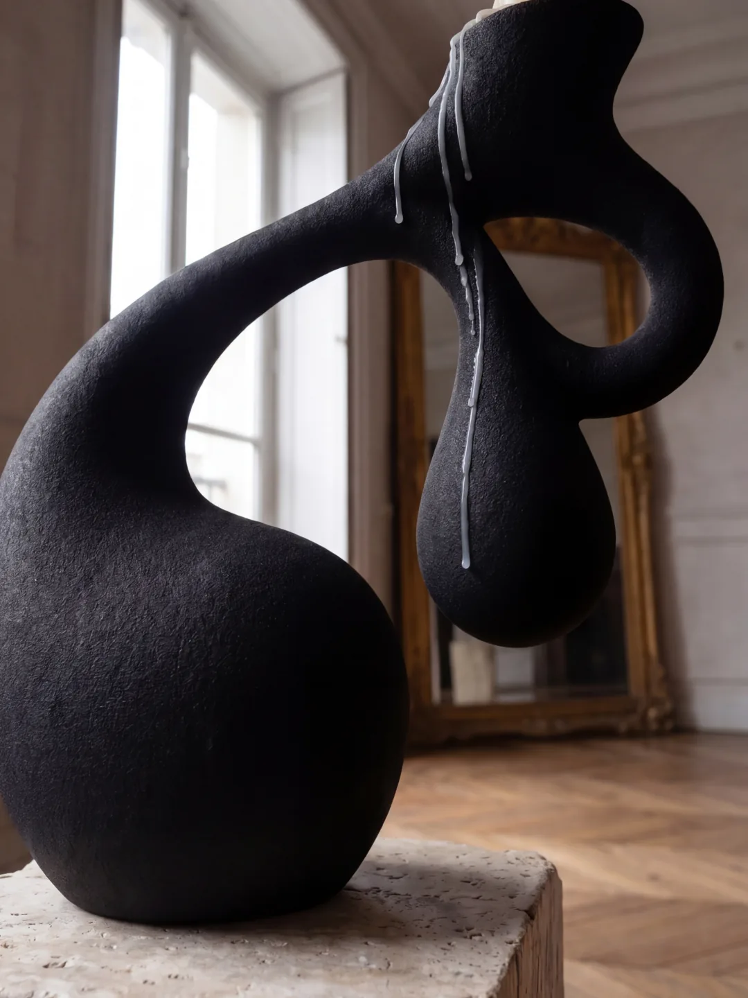 Lull Candleholder, quartz sand, by Rollo Studio, view 7