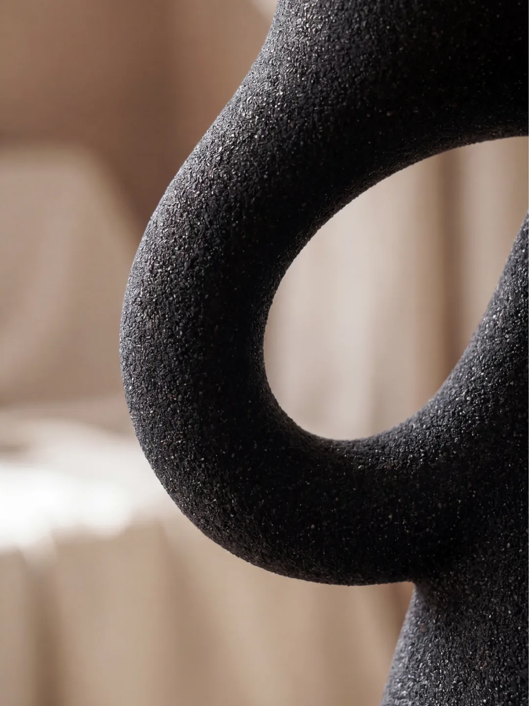Lull Candleholder, quartz sand, by Rollo Studio, view 9