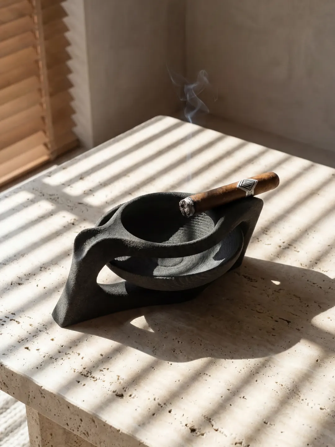 Phantom Cigar Tray, quartz sand, by Rollo Studio, view 5