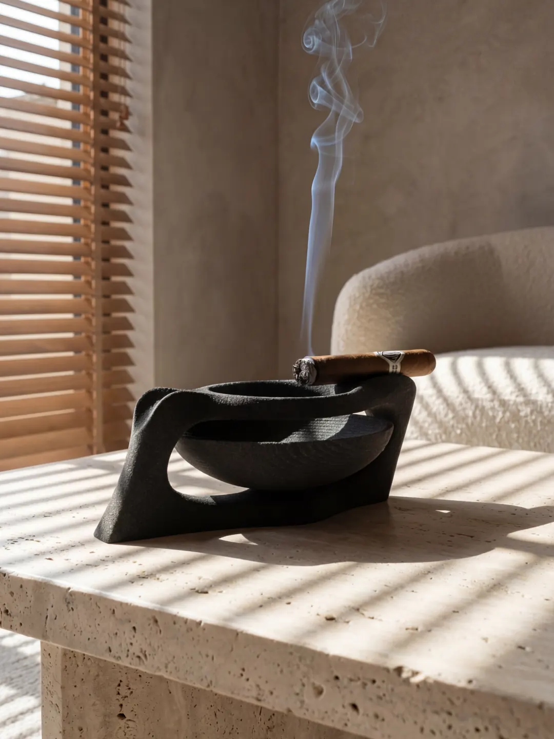 Phantom Cigar Tray, quartz sand, by Rollo Studio, view 7