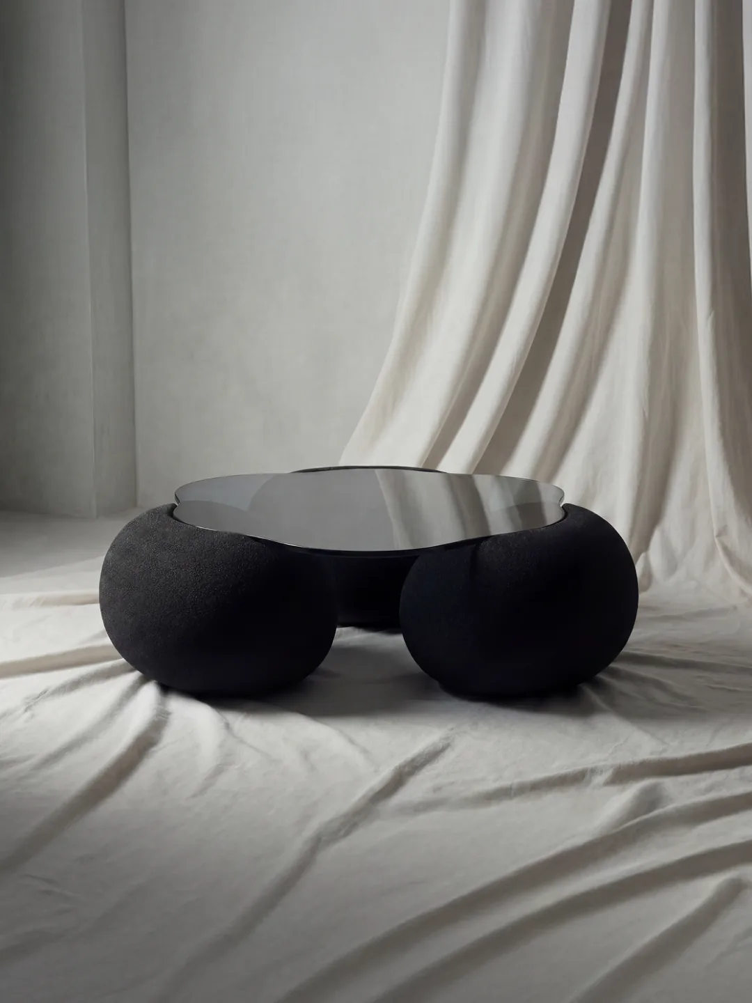 Shoreline Coffee Table, quartz sand, by Rollo Studio, view 6