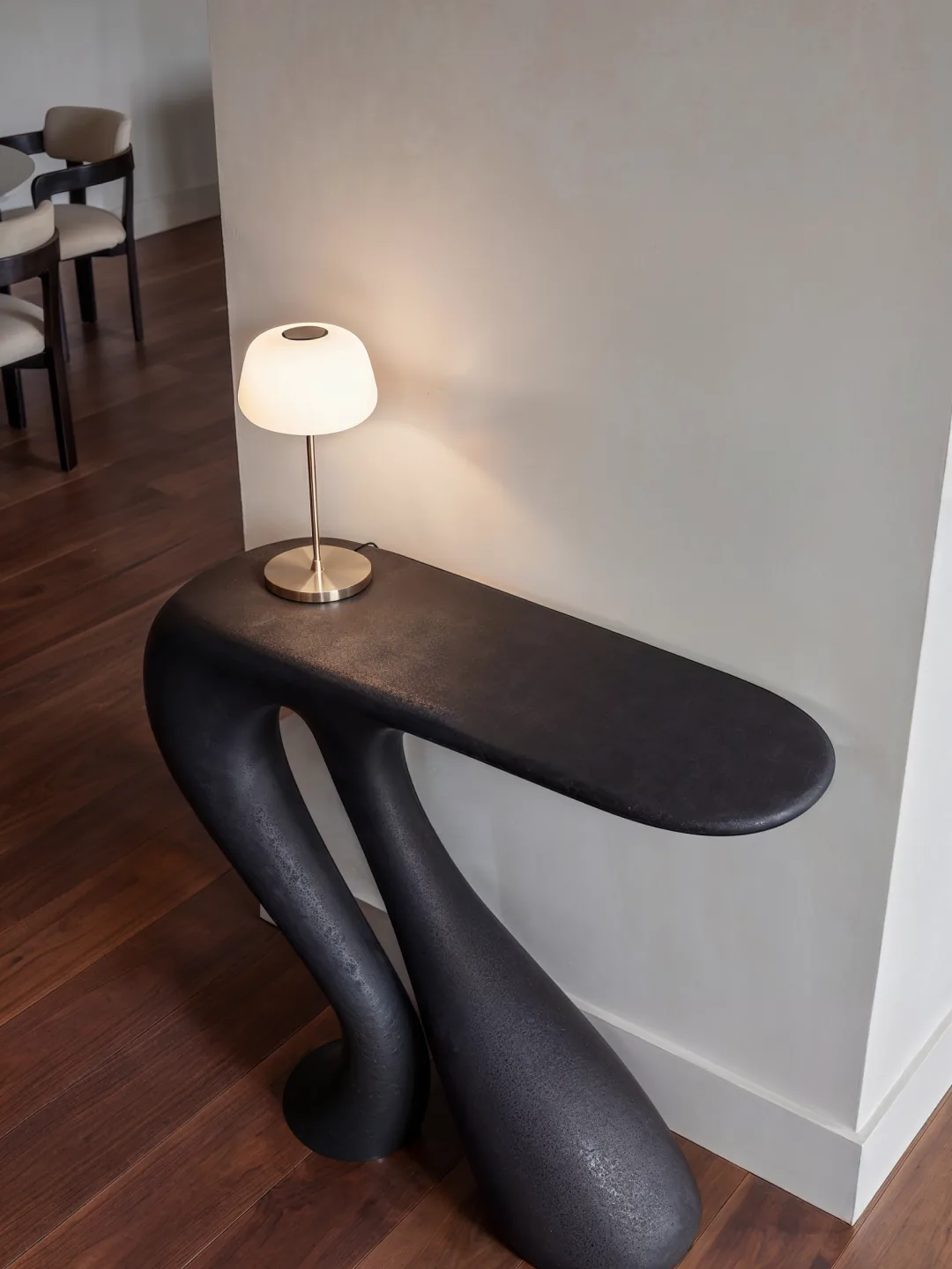 Stryde Console Table, quartz sand, by Rollo Studio, view 4