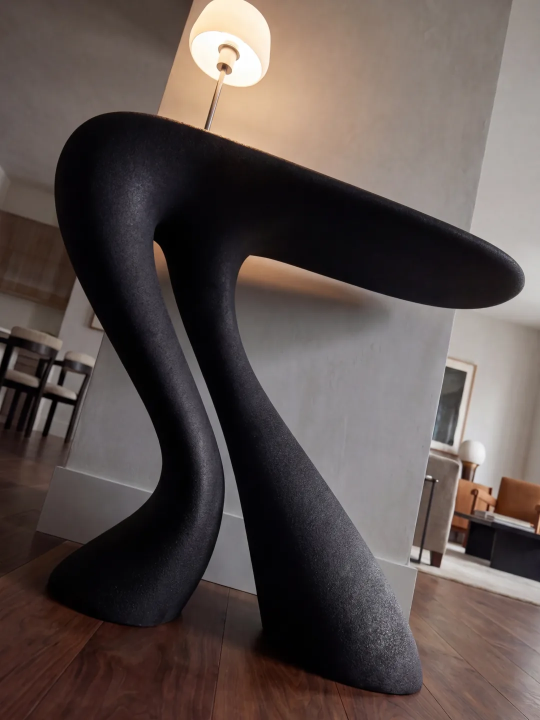 Stryde Console Table, quartz sand, by Rollo Studio, view 6