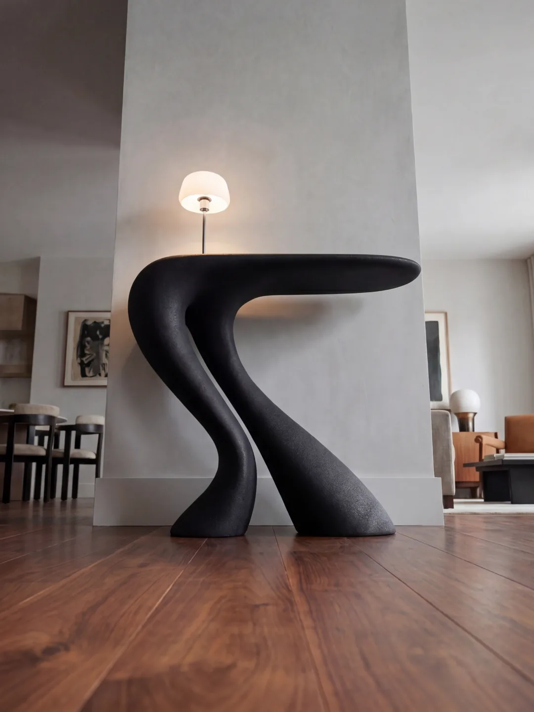 Stryde Console Table, quartz sand, by Rollo Studio, view 8