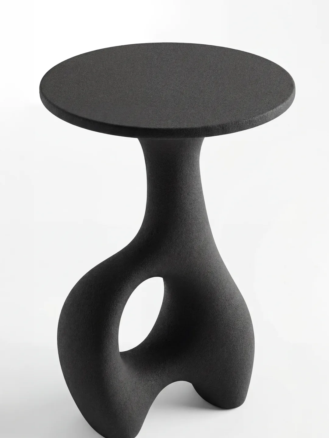 Vendi Side Table, quartz sand, by Rollo Studio, view 3