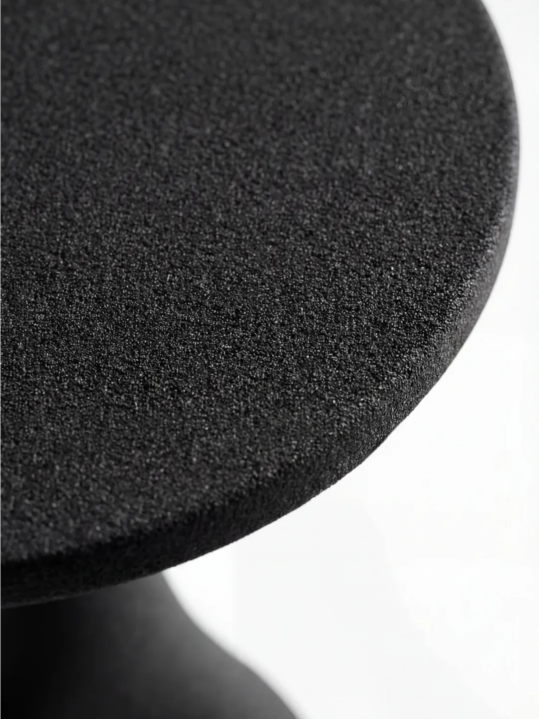 Vendi Side Table, quartz sand, by Rollo Studio, view 4