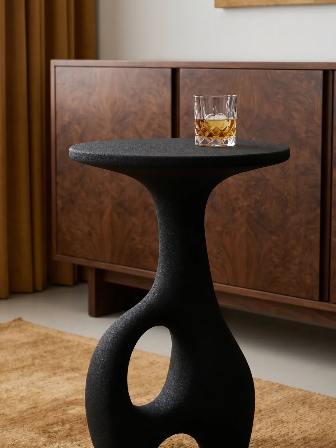 Vendi Side Table, quartz sand, by Rollo Studio, view 10