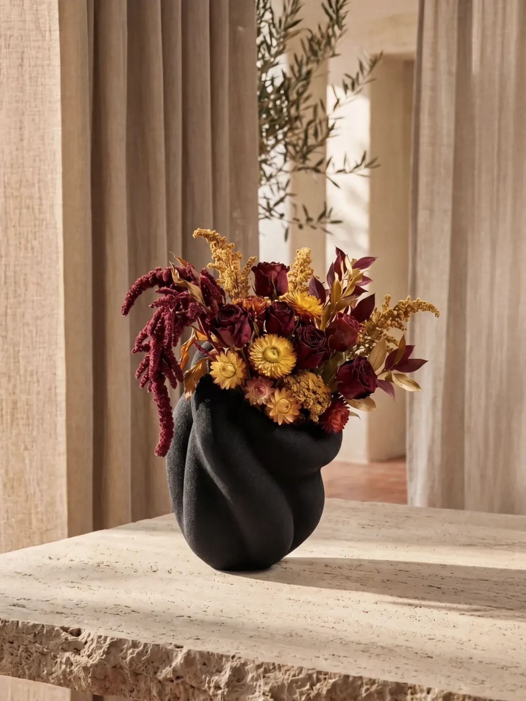 Vessel V5 Vase, quartz sand, by Rollo Studio, view 7