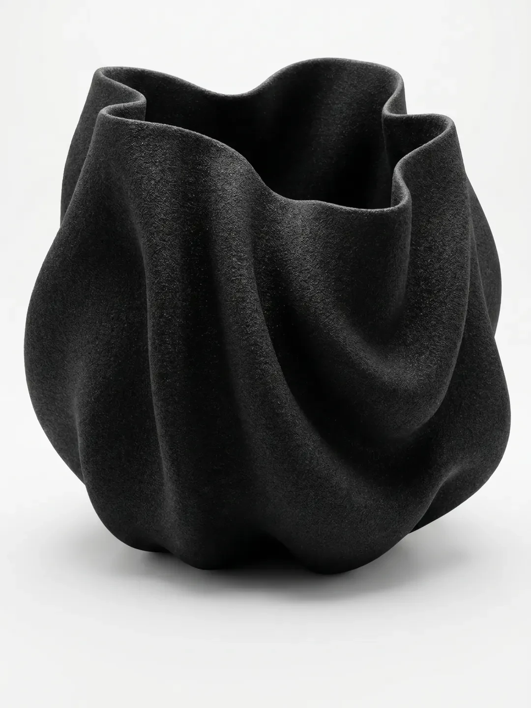 Vessel V8 Vase, quartz sand, by Rollo Studio, view 2