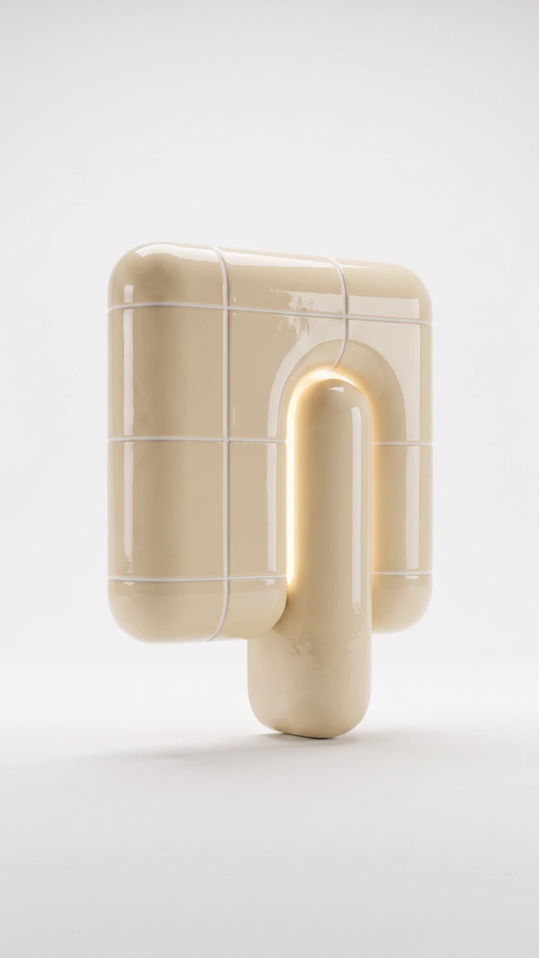 U·013 Wall Lamp in Ivory