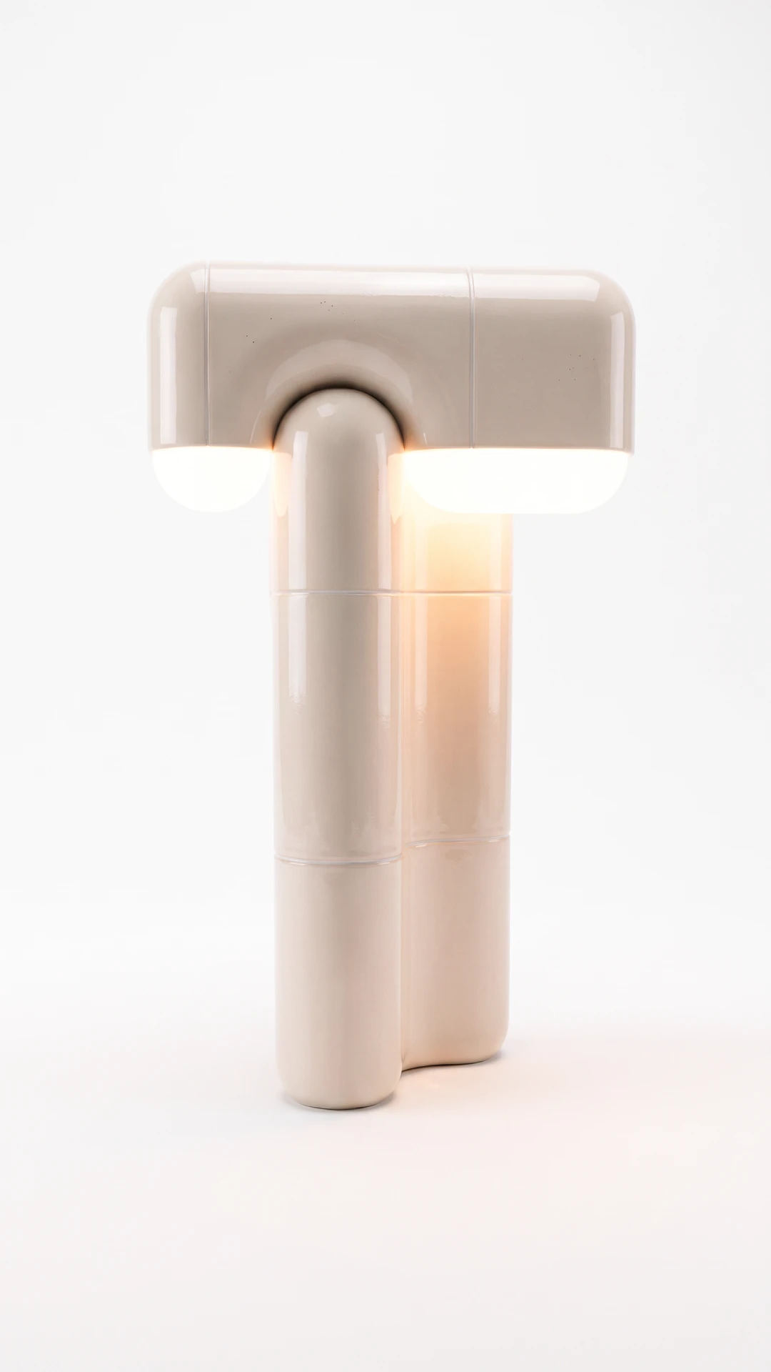 U·016 Table Lamp in Cream