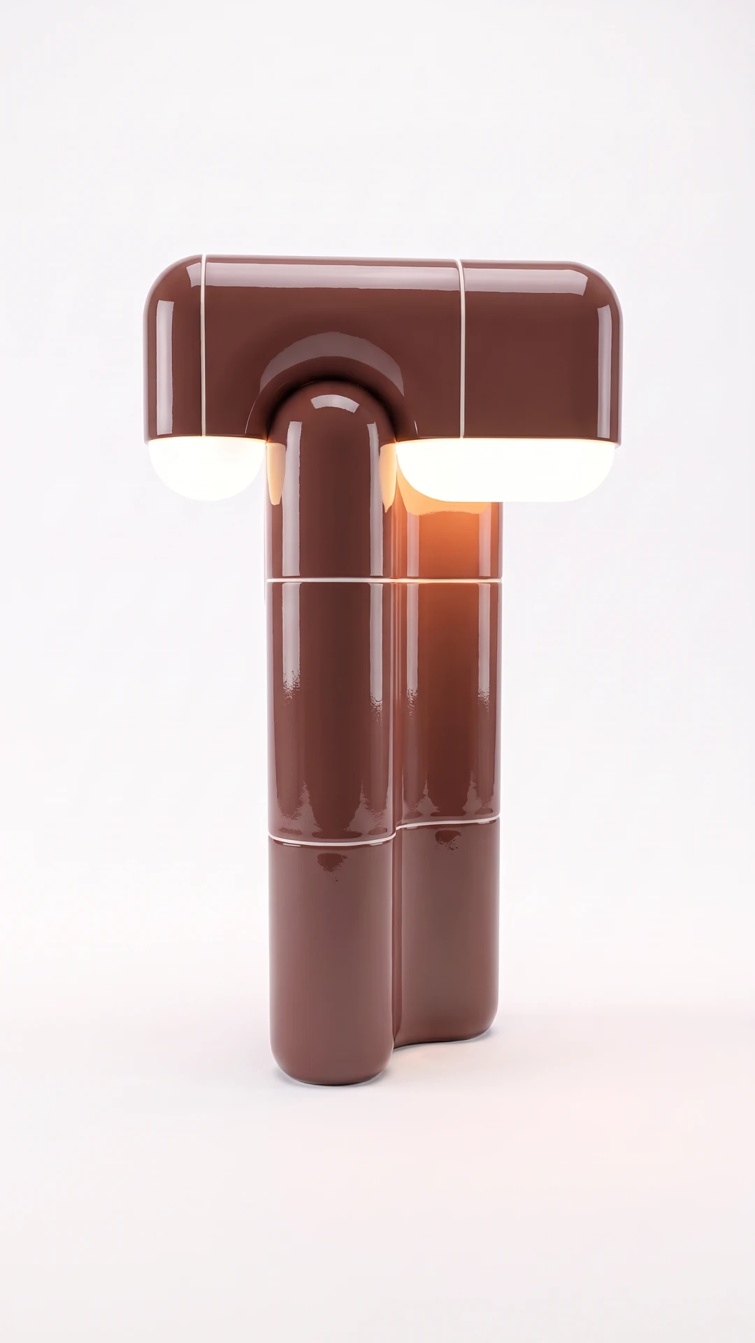 U·016 Table Lamp in Garnet