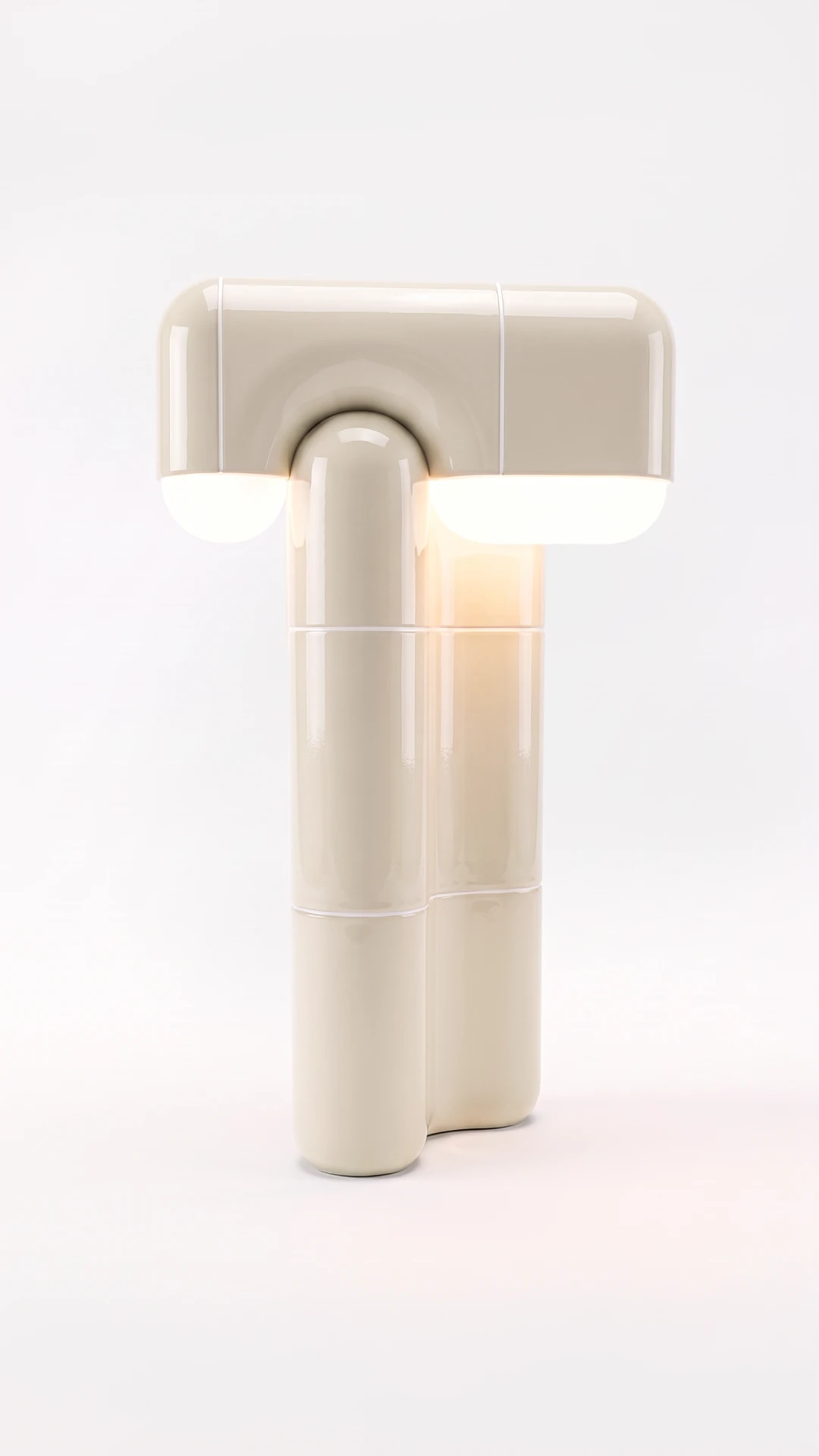 U·016 Table Lamp in Ivory