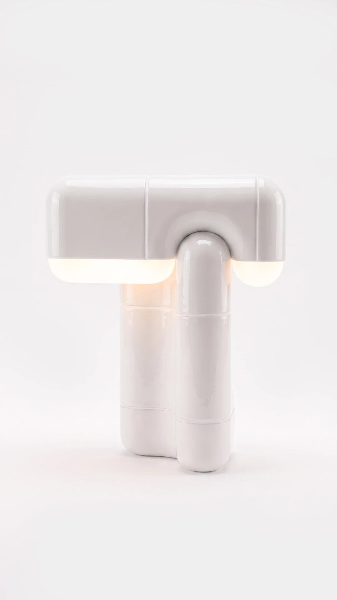 U·018 Table Lamp in Chalk