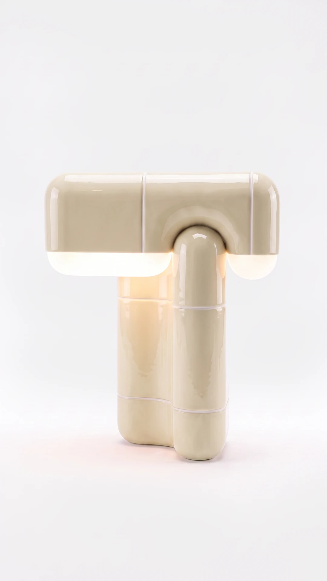 U·018 Table Lamp in Ivory