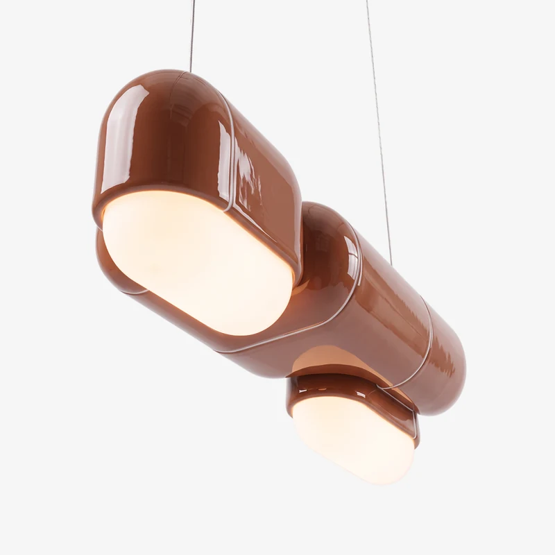 U·039 pendant in Brick (RAL 050 50 40), glossy hand-finished, Rollo Studio