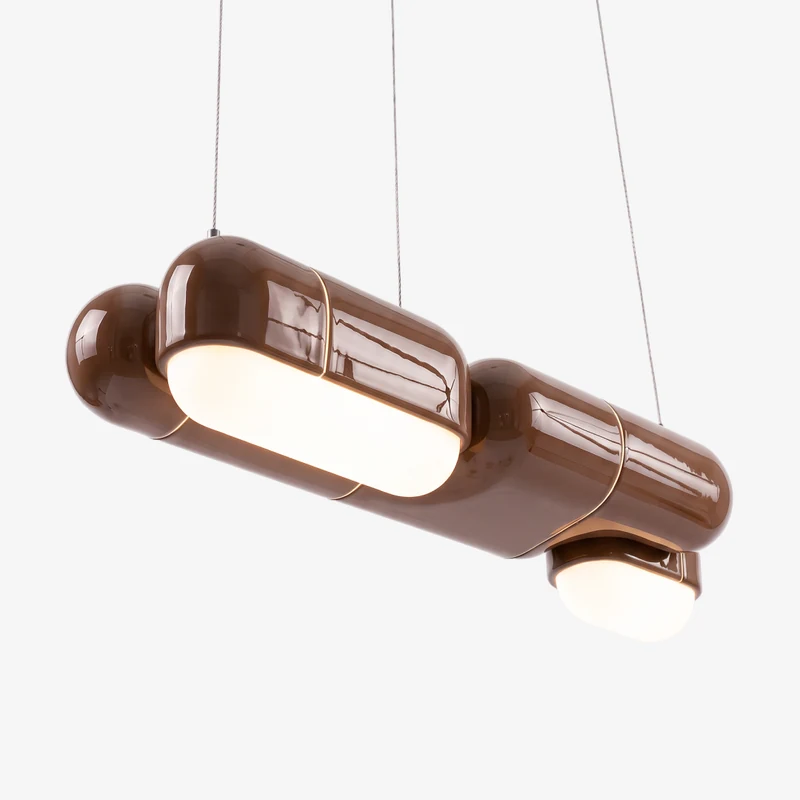 U·044 pendant in Umber (RAL 050 40 30), glossy hand-finished, Rollo Studio